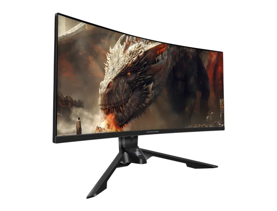 Monitor Asrock 34 Pulgadas Phantom (pg34qrt3a) Gaming 180hz, 1ms, Freesync, Wqhd, Curvo, 2 Hdmi, 1 Displayport, Va