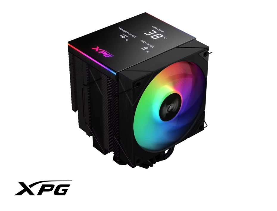 Cooler Para Procesador Xpg Maestro Plus 62da (maestroplus62da-bkcww) Digital Argb, 120mm, Hasta 1800rpm, Negro