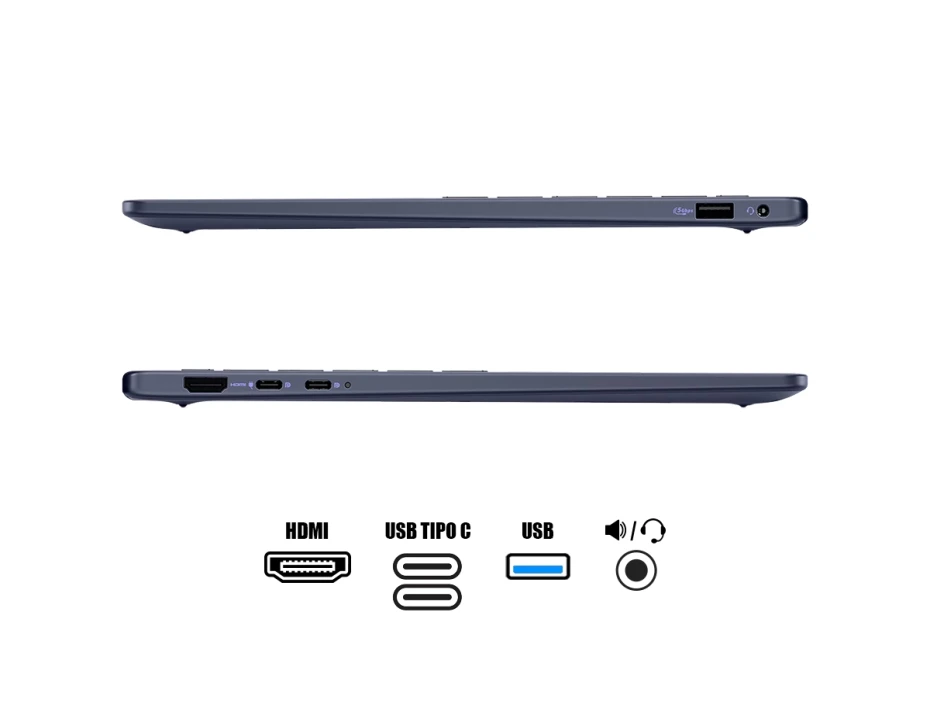 Laptop Dell Ryzen Ai 7 350 14 Plus 2-in-1 (ldb04255-a369blu-pus) Pantalla 14" 2k, Ram 16gb, Ssd 1tb, Touchscreen, Win11, Midnight Blue