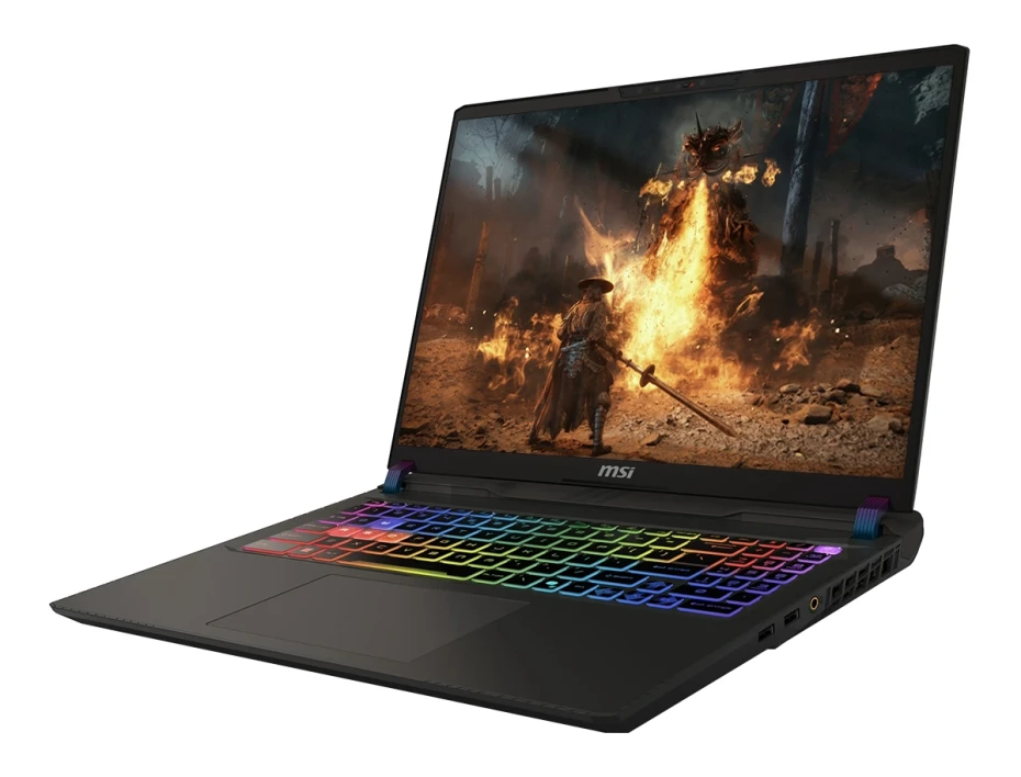 Laptop Msi Ryzen 9-8940hx Vector A16 Hx Gaming (a8whg-004us) 16" (2560x1600) 240hz, Ram 16gb, Ssd 1tb, Rtx 5070ti 12gb, Win11, Rgb, Cosmo Gray