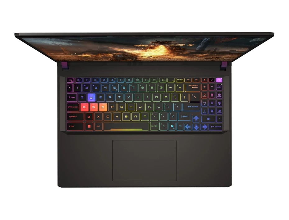 Laptop Msi Ryzen 9-8940hx Vector A16 Hx Gaming (a8whg-004us) 16" (2560x1600) 240hz, Ram 16gb, Ssd 1tb, Rtx 5070ti 12gb, Win11, Rgb, Cosmo Gray