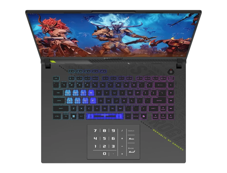 Laptop Asus Ryzen 9-8940hx Rog Strix G16 Gaming (g614pp-wh94) 16" Fhd+ (1920 X 1200) 165hz, Ram 16gb, Ssd 1tb, Rtx 5070 8gb, Win11, Gray