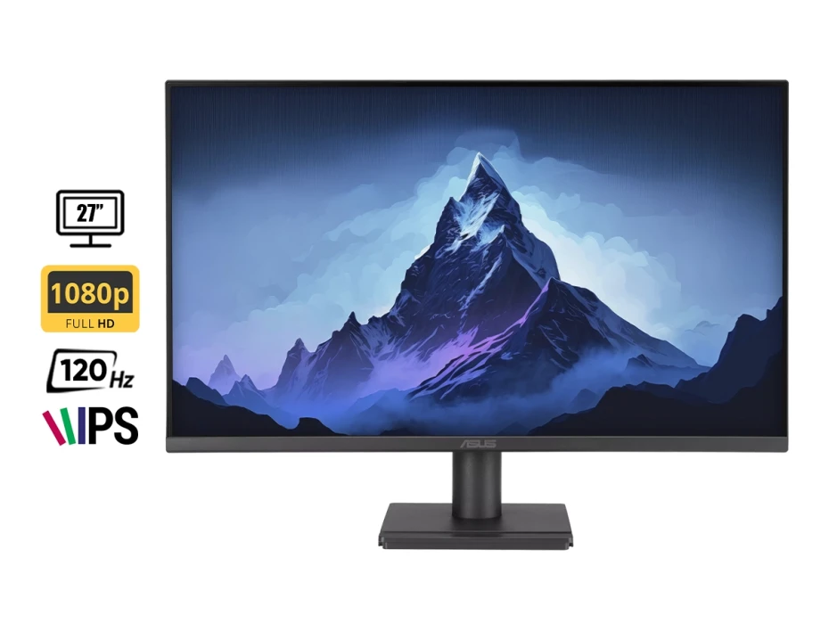 Monitor Asus 27 Pulgadas, (va279hg) Ips, Puerto Vga, Hdmi, 1ms, 120hz, Resolucion 1920x1080