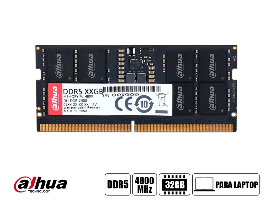 Memoria Para Laptop Sodimm Dahua Ddr5 C500 32gb (dhi-ddr-c500s32g48) 4800 Mhz