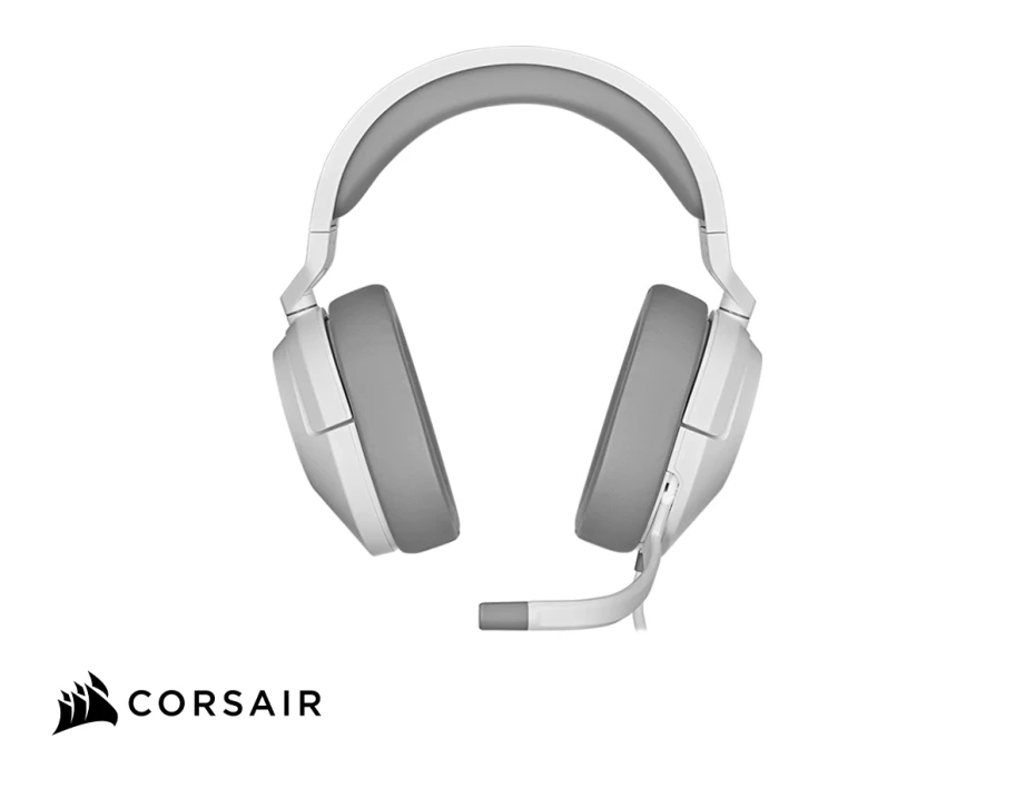 Auricular Corsair Hs55 Surround Gaming, 7.1 (ca-9011390-ww) Interfaz Jack, Black, Multiplataforma, Dolby Atmos 7.1, Microfono Omnidireccional