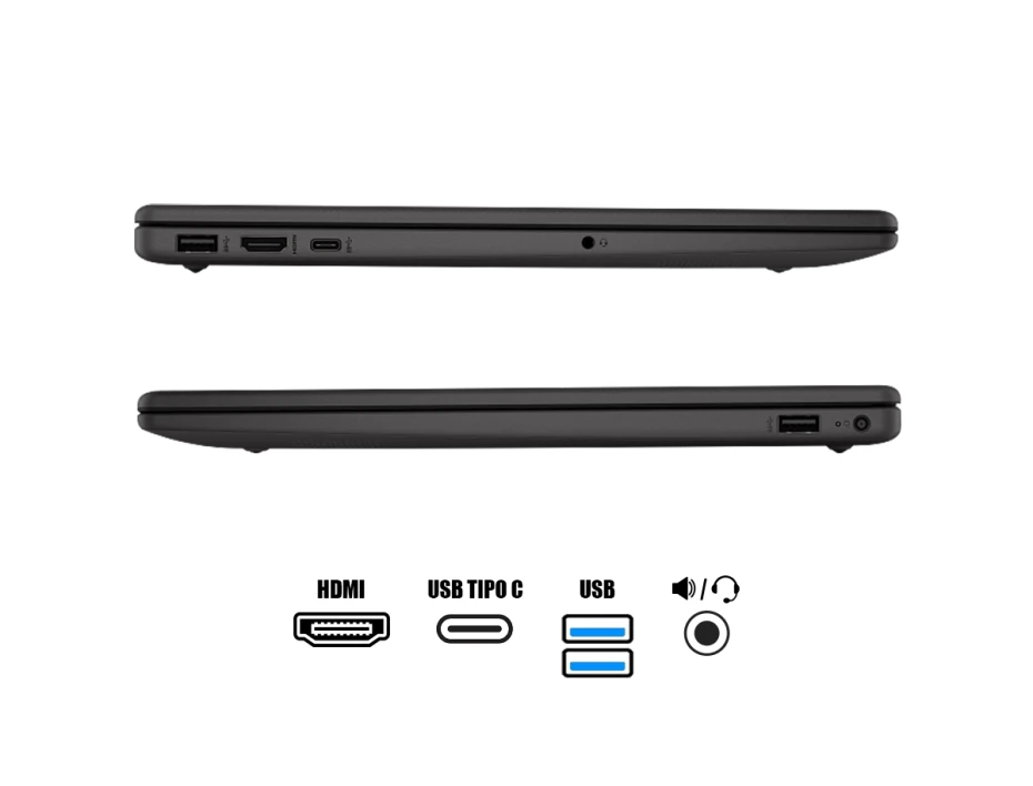 Laptop Hp Ryzen 5 7520u 255 G10 (bf9z9at) Pantalla 15.6" Hd, Ram 16gb, Ssd 512gb, S/sistema, Gray