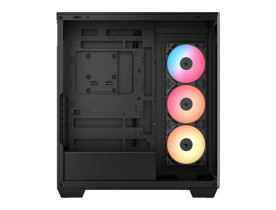 Case Corsair 3500x Rsr Argb S/fuente (cc-9011322-ww)  Mid Tower, Paneles De Vidrio Templado, 3 Cooler Arg, Negro
