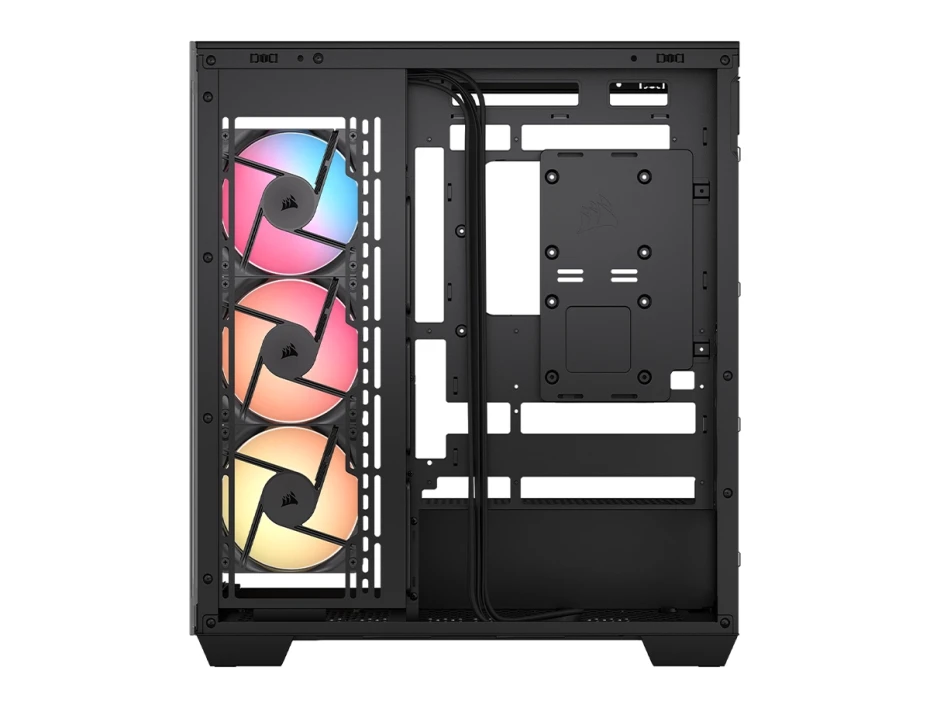 Case Corsair 3500x Rsr Argb S/fuente (cc-9011322-ww)  Mid Tower, Paneles De Vidrio Templado, 3 Cooler Arg, Negro