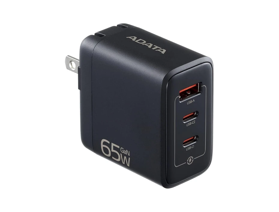 Cargador Adata Portatil De Pared (chargeru-0653-qcpdbk) 65w, Black