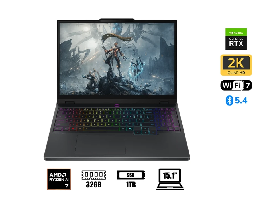 Laptop Lenov0 Ryzen 7-350 Legion 5 15akp10 Gaming (83f10012lm) Pantalla 15.1” Wqxga, Ram 32gb, Ssd/ 1tb, 5070 8gb, S/s