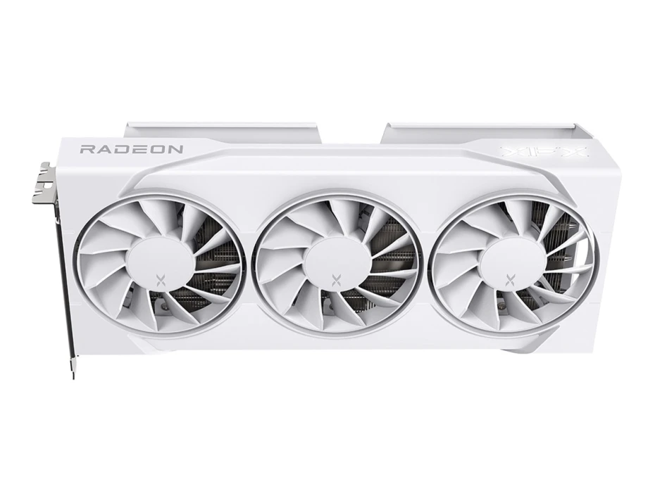 Tarjeta De Video Xfx Rx 9060xt Oc 16gb 128 Bit Pci 5.0 Gddr6 (rx-96ts316w7) Blanco. 3 Ventiladores