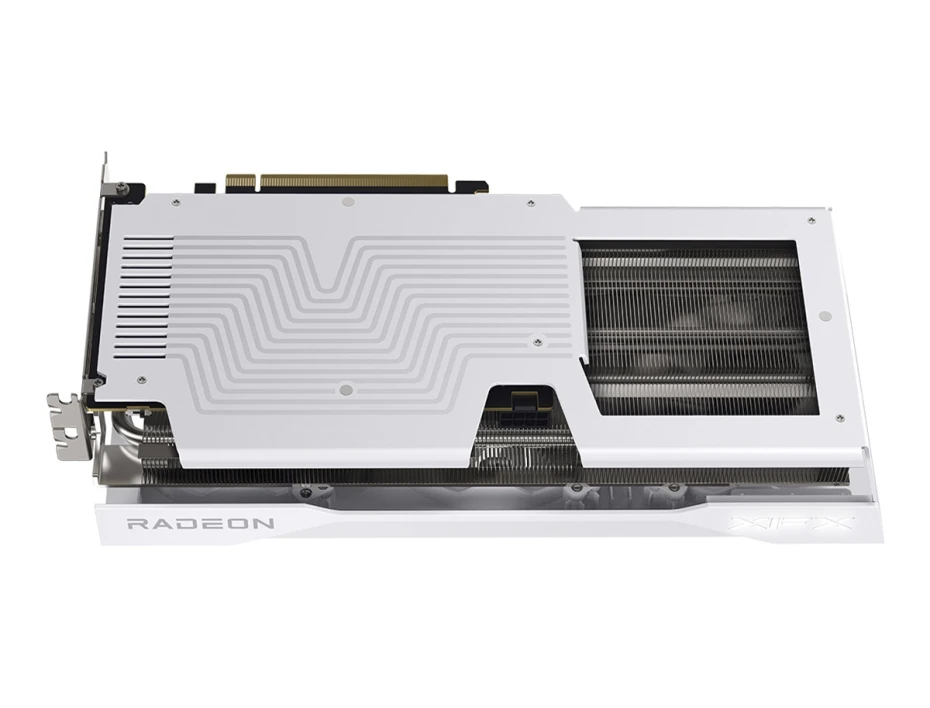 Tarjeta De Video Xfx Rx 9060xt Oc 16gb 128 Bit Pci 5.0 Gddr6 (rx-96ts316w7) Blanco. 3 Ventiladores