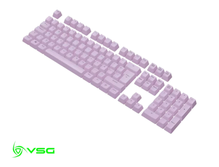 Set De Teclado Vsg Stardust Espectral, 105 Teclas Lilac Doble Inyeccion Oem (vg-kc207-lila)