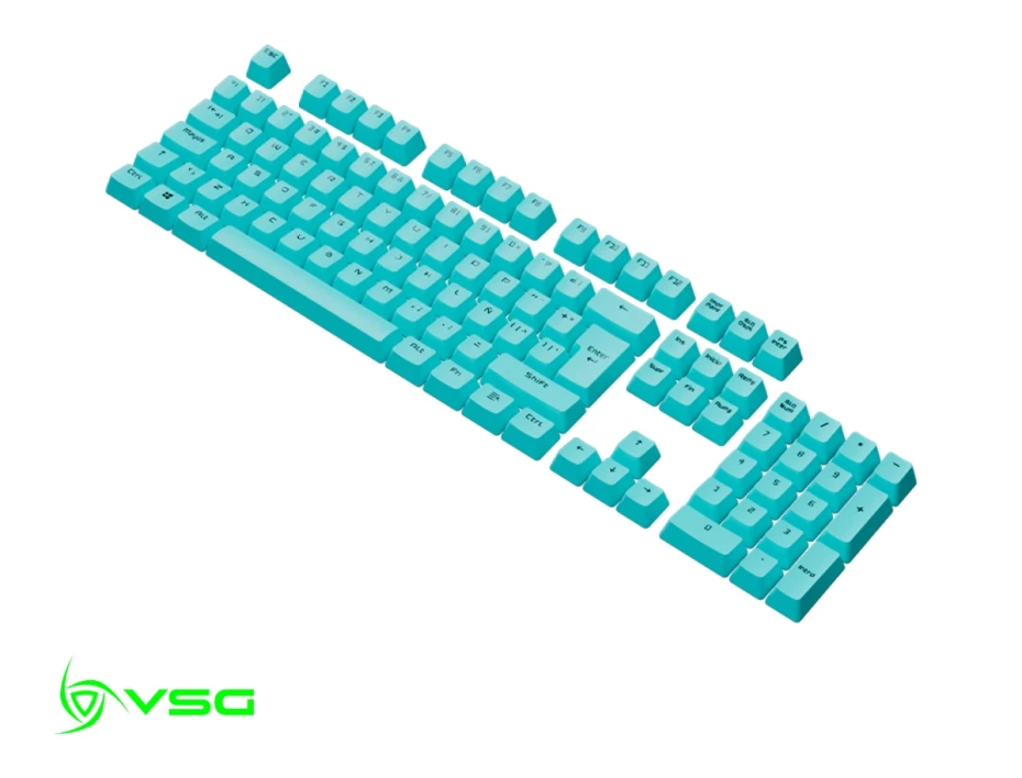 Set De Teclado Vsg Stardust Neptun, 105 Teclas Blue Doble Inyeccion Oem (vg-kc207-aqm)