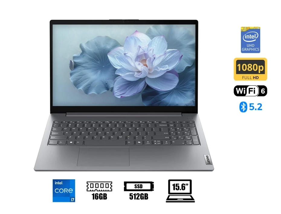 Laptop Lenovo Core I7-13620h V15 G5 Rl (83gw005hld) Pantalla 15.6", Ram 16gb, Ssd 512gb, S/sistema, Esp, 13gen.