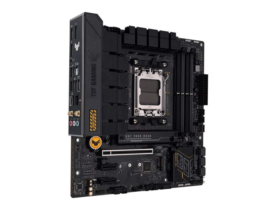 Placa Madre Asus B650m-e Tuf Gaming Wifi (90mb1lr0-m0eay0) Socket Am5, Ram Ddr5 Buss 7600oc Mts, Wifi 6