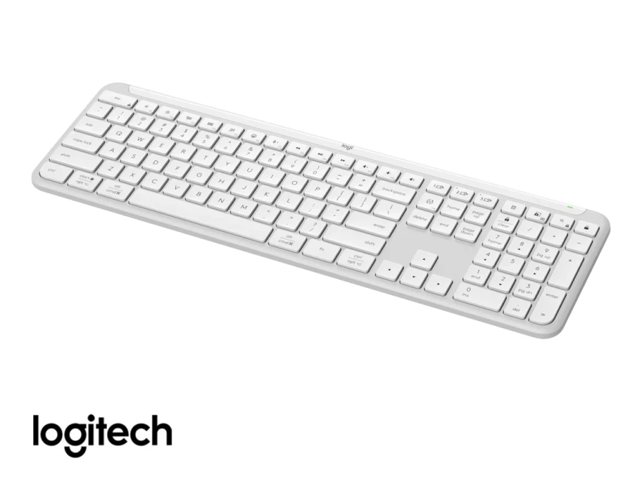 Teclado Inalambrico Logitech Slim Silent K950 Wireless Bolt/bluetooth Sp White (920-012593)