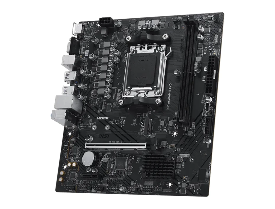 Placa Madre Msi Pro A620am-b Evo (pro A620am-b Evo) Socket Am5, Ram Ddr5 Buss 6000 Mhz
