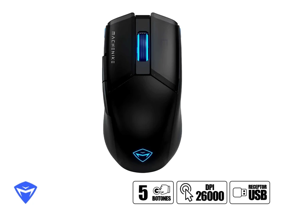 Mouse Machenike M7 Pro Wireless (m7 Pro Wireless) Hasta 26000 Dpi, Negro