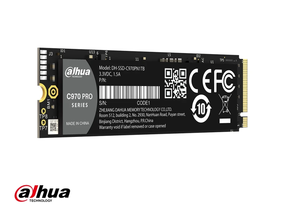 Unidad De Almacenamiento Ssd M.2 Pcie Dahua 1tb Nvme C970 Pro (c970n1tb) Hasta 5380mb/s De Lectura