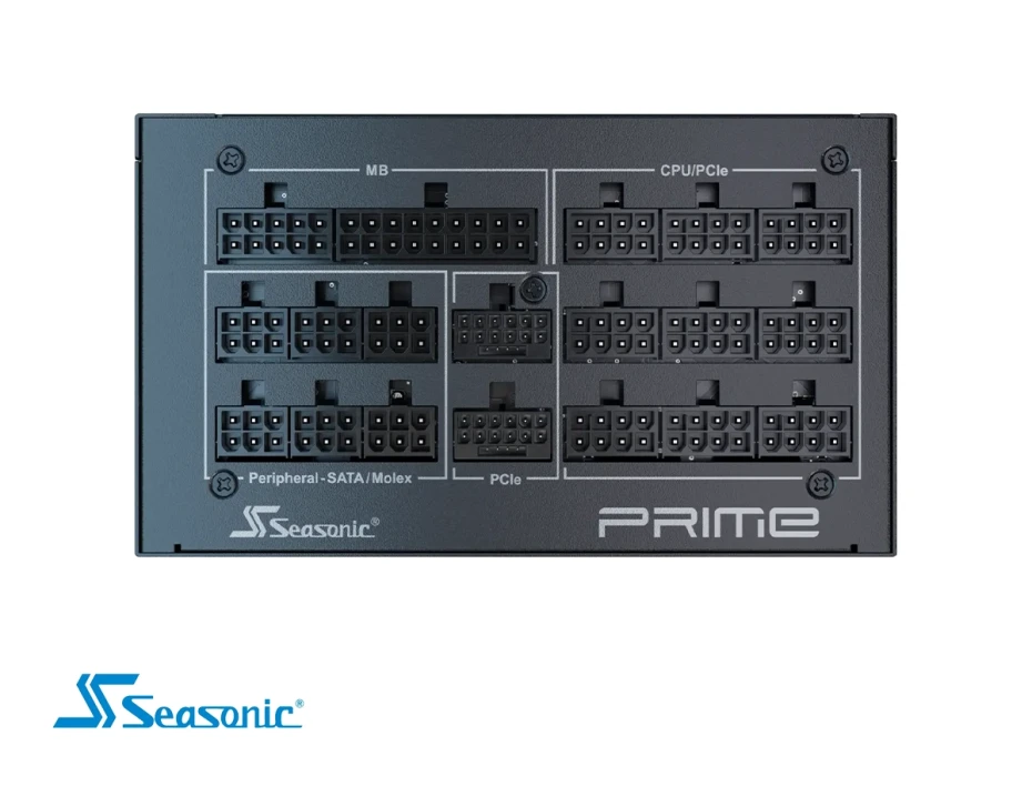 Fuente De Poder Seasonic 1600w (ssr-1600tr2) Prime Tx Atx 3.1 80 Plus Titanium Pcie Gen 5 Full Modular, Negro