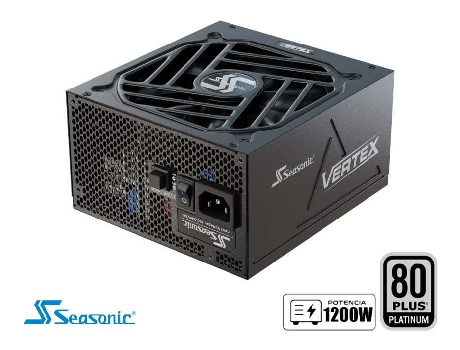 Fuente De Poder Seasonic 1200w (12122pxafs) Vertex Px-1200w 80 Plus Platinum, Modular, Negro
