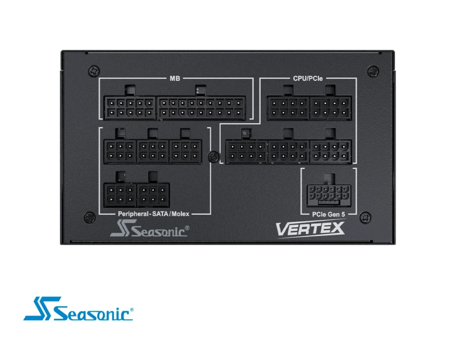Fuente De Poder Seasonic 1200w (12122pxafs) Vertex Px-1200w 80 Plus Platinum, Modular, Negro