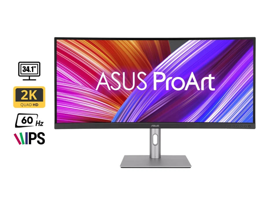 Monitor Asus 34.1 Pulgadas Proart (pa34vcnv) Curvo Ultrawide 2k, Ips, 2 Dp, 2 Hdmi, 1 Usb-c, Altavoces