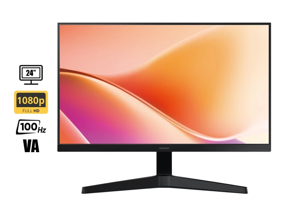 Monitor Samsung 24 Pulgadas Essential S3 Ls24f330(ls24f330ealxpe) Frecuencia 100hz, Fhd, 1hdmi, 1vga