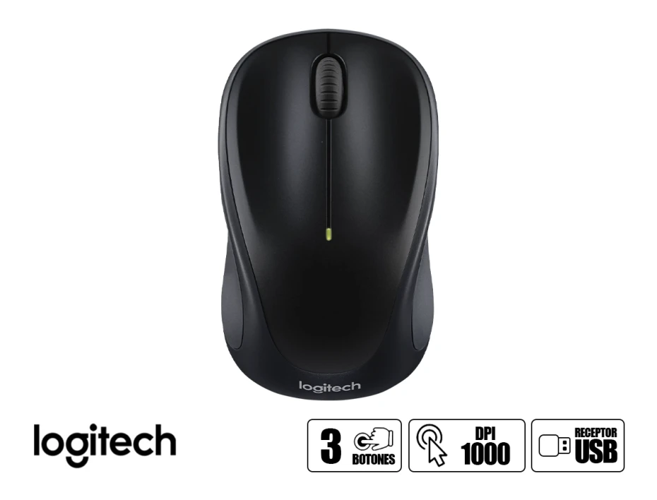 Mouse Logitech M317 Black Wireless (910-003416)