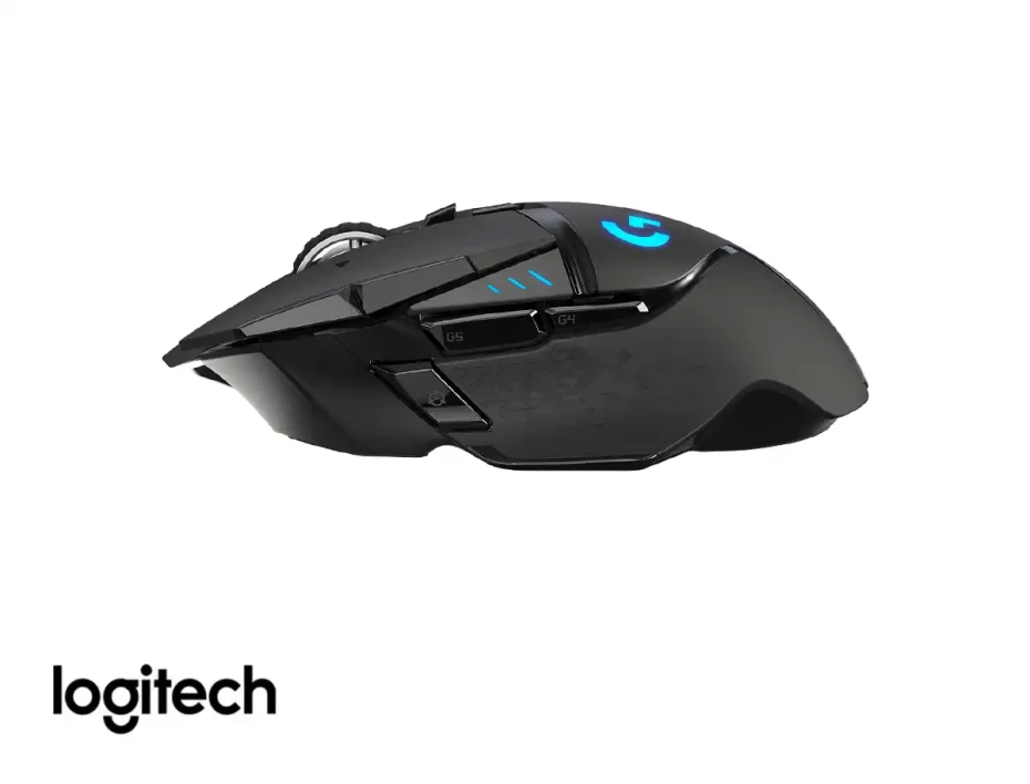 Mouse Logitech G502 Lightspeed (910-005566) Hasta 25.600 Dpi, 11 Botones Programables, Receptor Usb, Rgb, Negro