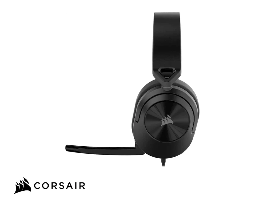 Auricular Corsair Hs55 Surround V2 Gaming, 7.1 (ca-9011390-ww) Interfaz Jack, Black, Multiplataforma, Dolby Atmos 7.1, Microfono Omnidireccional