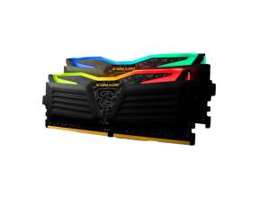 MEMORIA RAM GEIL DDR4 16GB (8GBX2), FRECUENCIA 3200 MHZ, SUPER LUCE TUF NEGRO ILUMINACION RGB, PARA COMPUTADORA DE ESCRITORIO (GLTS416GB3200C16BDC)