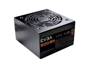 FUENTE DE PODER EVGA 500W ATX, BRONZE 80 PLUS BV, NO MODULAR, COLOR NEGRO (100-BV-0500-K1)