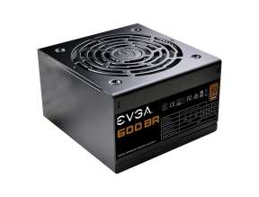 FUENTE EVGA 600W (100-BV-0600-K1) 600 BV ATX 80 BRONZE NO MODULAR NEGRO