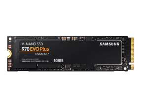 DISCO SOLIDO SSD M.2 PCIE SAMSUNG 500GB 970 EVO PLUS, 2280, NVME, UNIDAD INTERNA DE ESTADO SOLIDO, PARA PC, LAPTOP, LECTURA 3500MB/S (Z-V7S500B/AM)