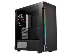 CASE THERMALTAKE H200 TG RGB ( CA-1M3-00M1WN-00 ) | NEGRO | S/ FUENTE / TIRA LED-RGB