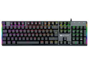 TECLADO ANTRYX MECANICO CHROME STORM MK850, CON ILUMINACION RGB LED, 7 COLORES DE ILUMINACIÓN 3 EFECTOS DE ILUMINACIÓN, SWITCH BLUE (AMK-CS850KB-SP)