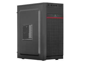 CASE ENKORE COMPLEX CON FUENTE 230W, CON PANEL DE METAL, 2 PUERTOS USB, COLOR NEGRO (ENC 2002)
