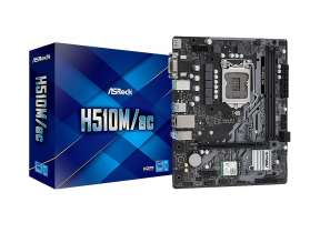 PLACA MADRE ASROCK H510M AC, PARA PROCESADORES INTEL LGA 1200, 2 RANURAS DE MEMORIA DDR4 HASTA 64GB, 10MA Y 11VA GENERACION (90-MXBFU0-A0UAYZ)