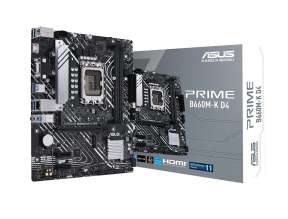 PLACA MADRE ASUS PRIME B660M-K D4  | MAX 64GB RAM | SUPPORT WIN10 / WIN11 | LGA 1700 | LED-RGB (90MB1950-M0EAY0)