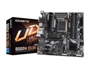 PLACA MADRE GIGABYTE B660M DS3H, PARA PROCESADORES INTEL LGA 1700, 4 RANURAS DE MEMORIA DDR4 HASTA 1428GB BUSS 3200 MHZ, 13VA GEN. (B660M DS3H DDR4 G1