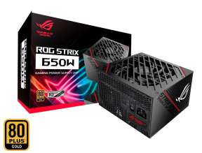 FUENTE DE PODER ASUS 650W ATX, GOLD 80 PLUS, ROG STRIX 650G MODULAR, COLOR NEGRO (90YE00A1-B0AA00)
