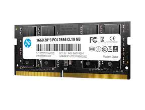 MEMORIA SODIMM HP DDR4 16GB S1 FRECUENCIA 3200 MHZ, PARA LAPTOP, COLOR NEGRO (2E2M7AA)