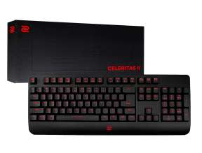 TECLADO ZOWIE GAMER CELERITAS II, CON ILUMINACION RGB LED, SWITCH OPTICO LED - ROJO (9H.N0EAB-A2L)