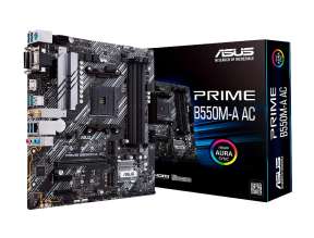 PLACA ASUS PRIME B550M-A AC (WI-FI), PARA PROCESADORES AMD RYZEN AM4, 4 RANURAS DE MEMORIA DDR4 HASTA 128GB BUSS 2133 MHZ (PRIME B550M-A AC WIFI)