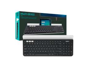 TECLADO LOGITECH INALAMBRICO K780, CON ILUMINACION LED DE CANALES BLUETOOTH, INDICADOR LUMINOSO DE CARGA, COMPATIBLE HASTA 3 DISPOSITIVOS (920-008026)
