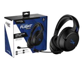 AURICULAR INALAMBRICO HYPERX CLOUD FLIGHT GAMING PS5 PS4, CON MICROFONO, CONTROL DE VOLUMEN, COLOR NEGRO (HHSF1-GA-BK/G)