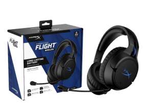 Auricular Hyperx Cloud Flight Wireless Ps4/ps5 Color Negro Color de la luz  Azul