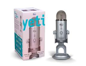 MICROFONO BLUE YETI STREAMING, CARDIOIDE, BIDIRECCIONAL, OMNIDIRECCIONAL, ESTÉREO, CONEXION US, PARA PC, COLOR SILVER (988-000103)